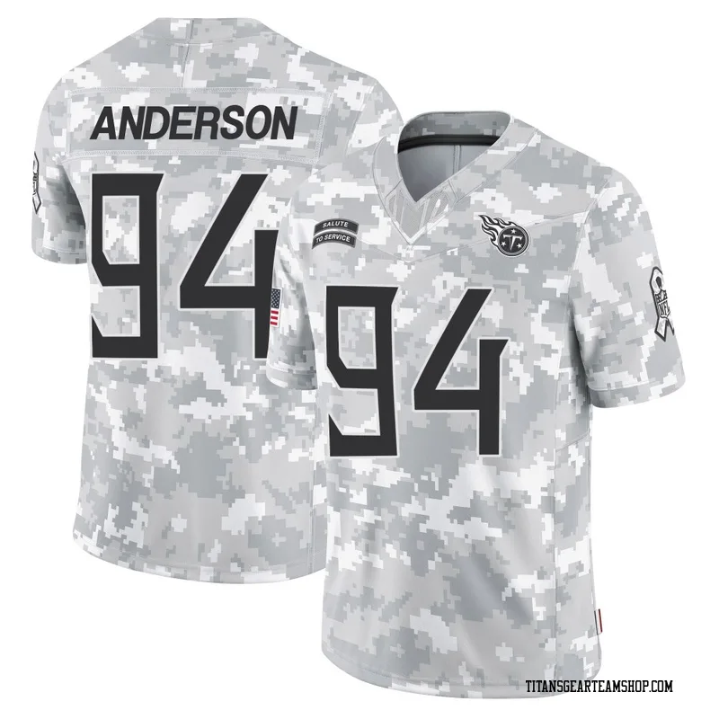Men's Abdullah Anderson Tennessee Titans Nike Limited 2024 Salute to Service Jersey - Arctic Camo