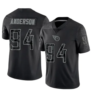 Men's Abdullah Anderson Tennessee Titans Nike Limited Reflective Jersey - Black