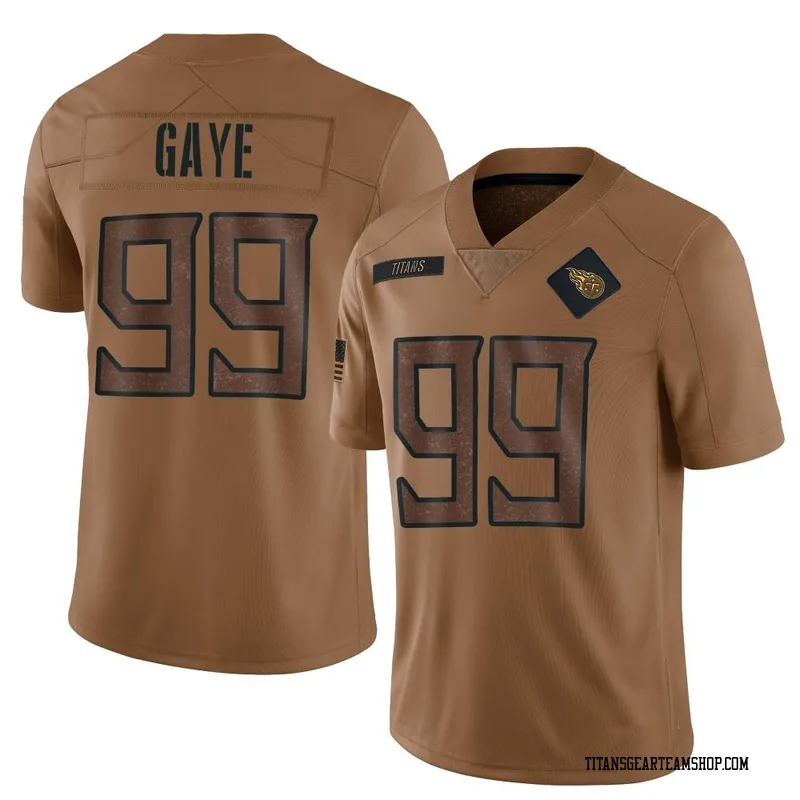 Men's Ali Gaye Tennessee Titans Nike Limited 2023 Salute To Service Jersey - Brown