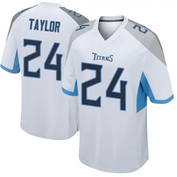 Men's Alontae Taylor Tennessee Titans Nike Game Jersey - White
