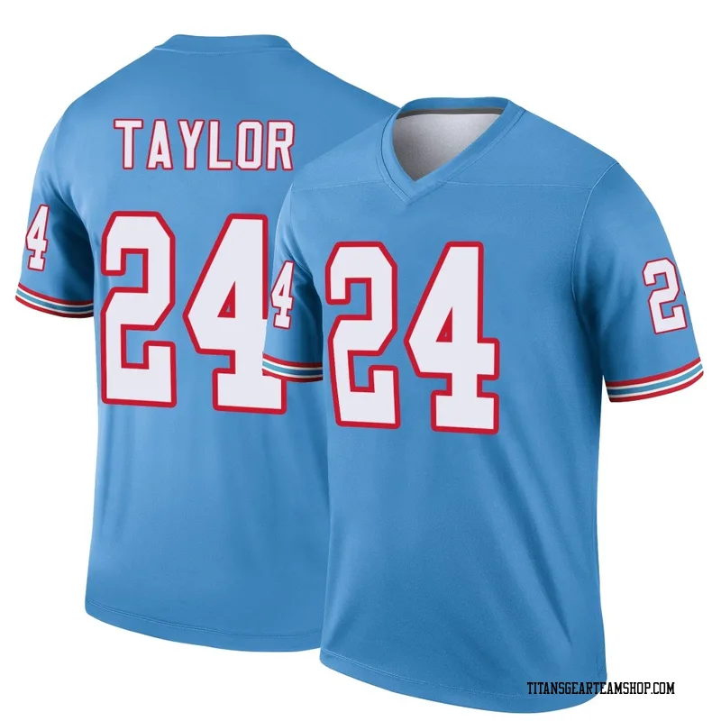 Men's Alontae Taylor Tennessee Titans Nike Legend Oilers Throwback Jersey - Light Blue