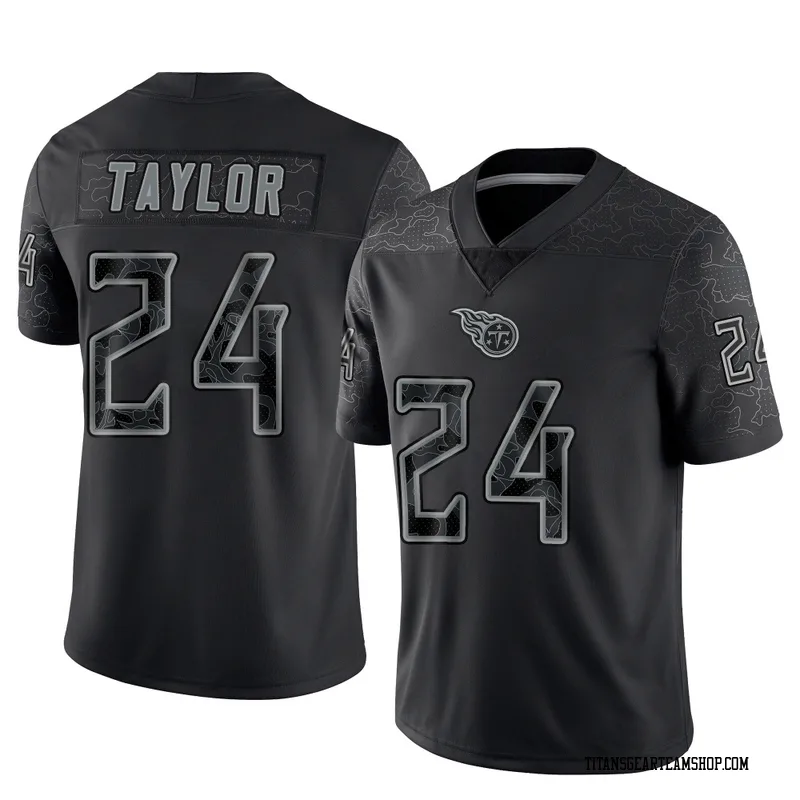 Men's Alontae Taylor Tennessee Titans Nike Limited Reflective Jersey - Black