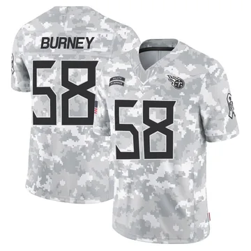 Men's Amari Burney Tennessee Titans Nike Limited 2024 Salute to Service Jersey - Arctic Camo