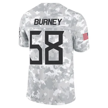 Men's Amari Burney Tennessee Titans Nike Limited 2024 Salute to Service Jersey - Arctic Camo