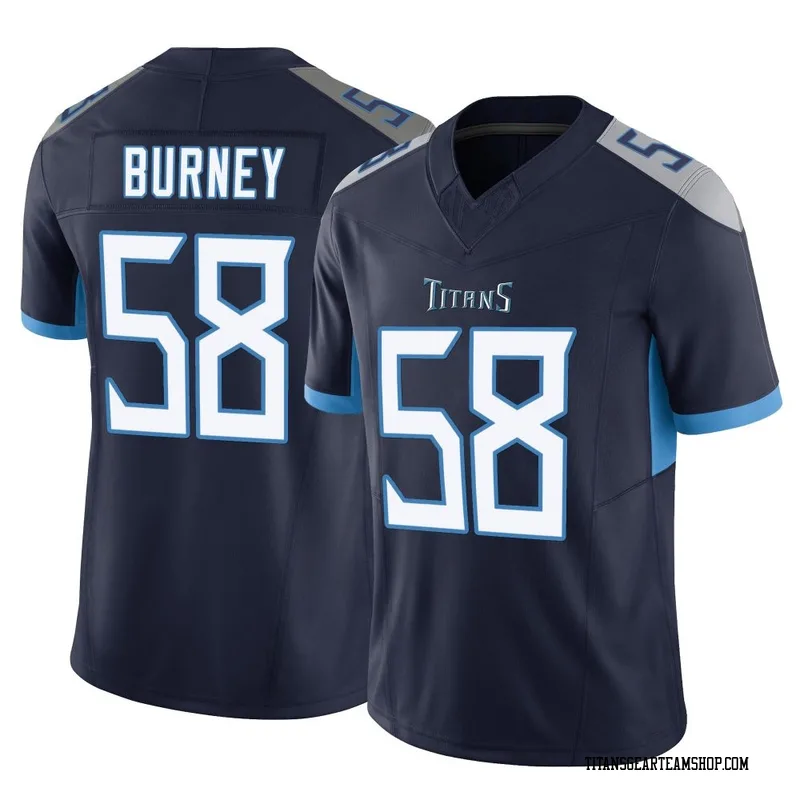 Men's Amari Burney Tennessee Titans Nike Limited Vapor F.U.S.E. Jersey - Navy