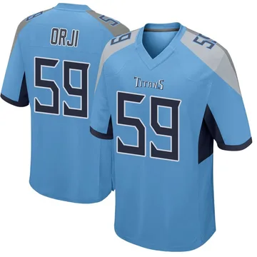 Men's Anfernee Orji Tennessee Titans Nike Game Jersey - Light Blue