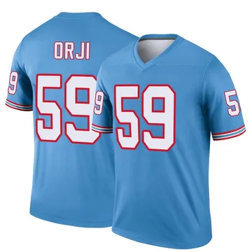Men's Anfernee Orji Tennessee Titans Nike Legend Oilers Throwback Jersey - Light Blue