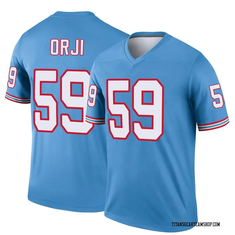 Men's Anfernee Orji Tennessee Titans Nike Legend Oilers Throwback Jersey - Light Blue