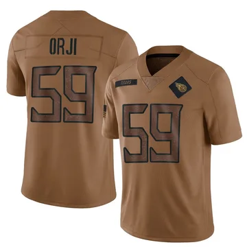 Men's Anfernee Orji Tennessee Titans Nike Limited 2023 Salute To Service Jersey - Brown
