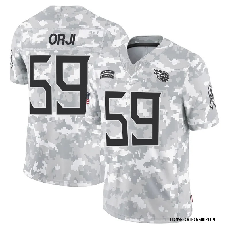 Men's Anfernee Orji Tennessee Titans Nike Limited 2024 Salute to Service Jersey - Arctic Camo