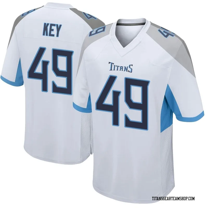 Men's Arden Key Tennessee Titans Nike Game Jersey - White