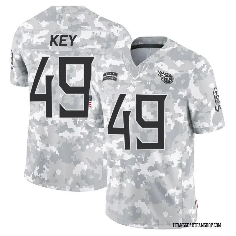 Men's Arden Key Tennessee Titans Nike Limited 2024 Salute to Service Jersey - Arctic Camo