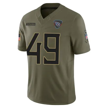 Men's Arden Key Tennessee Titans Nike Limited 2025 Salute to Service Jersey - Olive