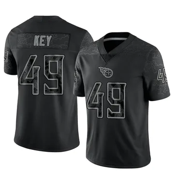 Men's Arden Key Tennessee Titans Nike Limited Reflective Jersey - Black