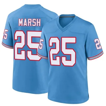 Men's Armani Marsh Tennessee Titans Nike Game Oilers Throwback Alternate Jersey - Light Blue