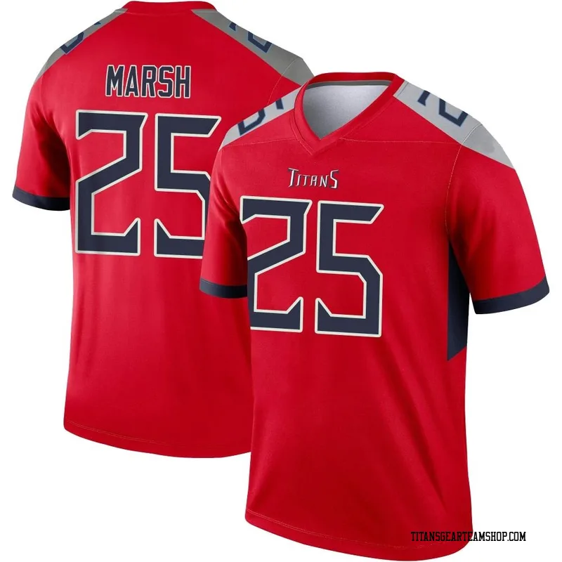 Men's Armani Marsh Tennessee Titans Nike Legend Inverted Jersey - Red