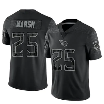 Men's Armani Marsh Tennessee Titans Nike Limited Reflective Jersey - Black