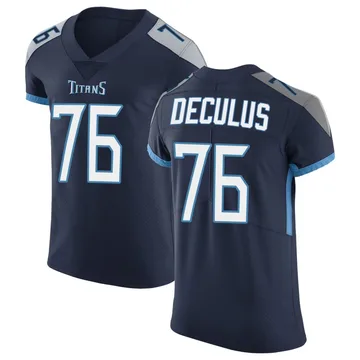 Men's Austin Deculus Tennessee Titans Nike Elite Vapor Untouchable Jersey - Navy