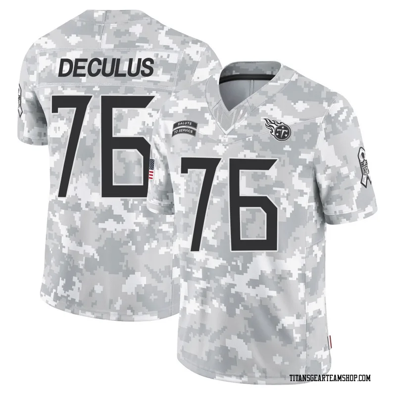 Men's Austin Deculus Tennessee Titans Nike Limited 2024 Salute to Service Jersey - Arctic Camo