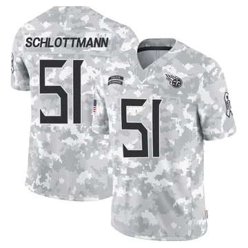 Men's Austin Schlottmann Tennessee Titans Nike Limited 2024 Salute to Service Jersey - Arctic Camo