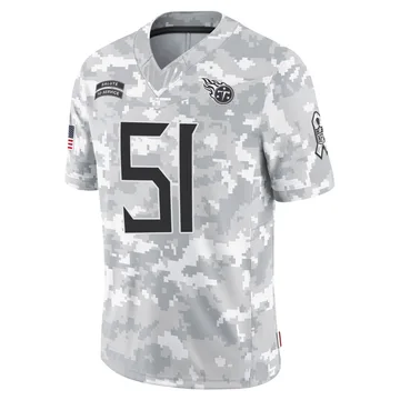 Men's Austin Schlottmann Tennessee Titans Nike Limited 2024 Salute to Service Jersey - Arctic Camo