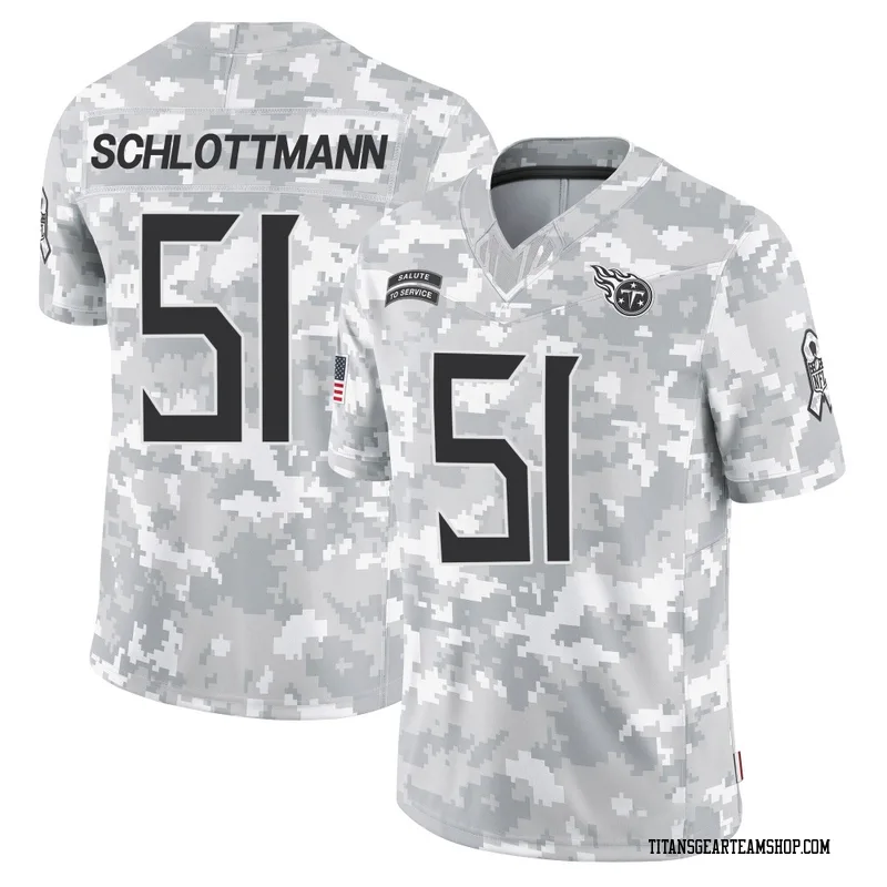 Men's Austin Schlottmann Tennessee Titans Nike Limited 2024 Salute to Service Jersey - Arctic Camo