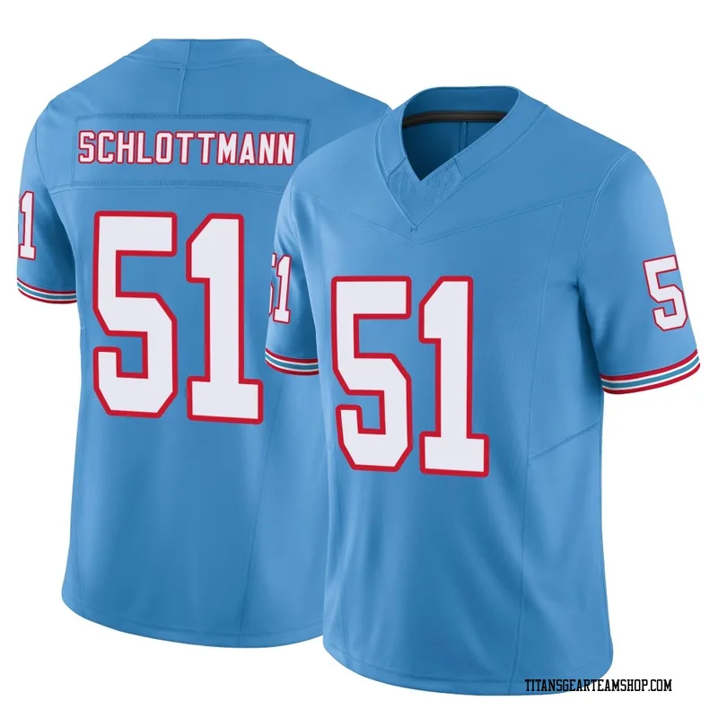 Men's Austin Schlottmann Tennessee Titans Nike Limited Vapor F.U.S.E. Jersey - Light Blue