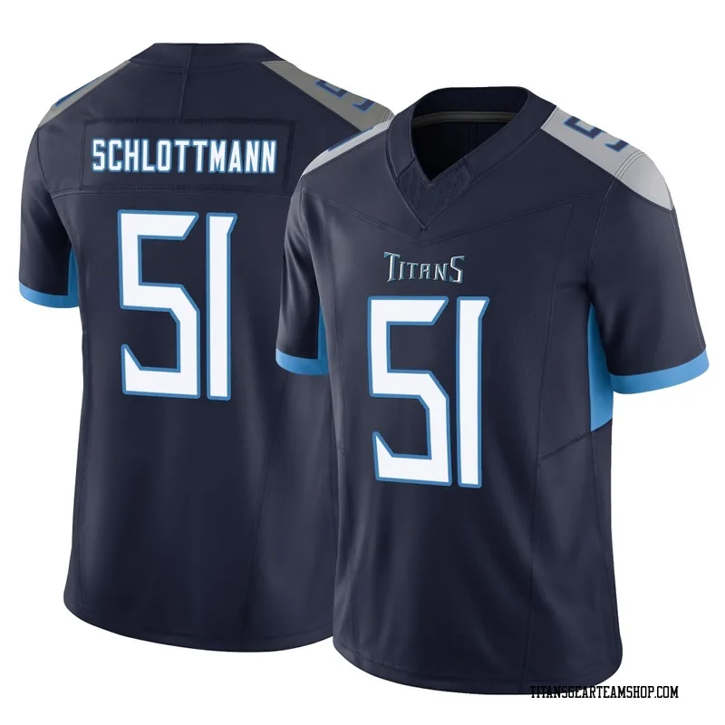 Men's Austin Schlottmann Tennessee Titans Nike Limited Vapor F.U.S.E. Jersey - Navy