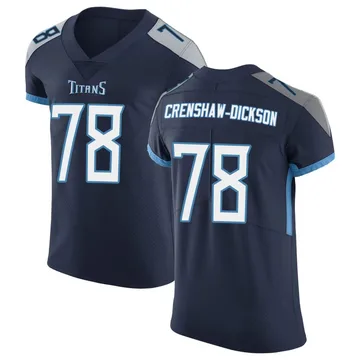 Men's Brandon Crenshaw-Dickson Tennessee Titans Nike Elite Vapor Untouchable Jersey - Navy