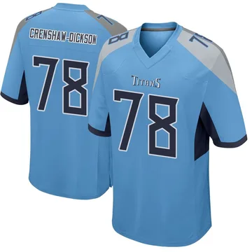 Men's Brandon Crenshaw-Dickson Tennessee Titans Nike Game Jersey - Light Blue
