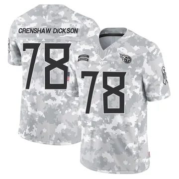 Men's Brandon Crenshaw-Dickson Tennessee Titans Nike Limited 2024 Salute to Service Jersey - Arctic Camo