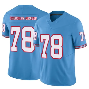 Men's Brandon Crenshaw-Dickson Tennessee Titans Nike Limited Vapor F.U.S.E. Jersey - Light Blue