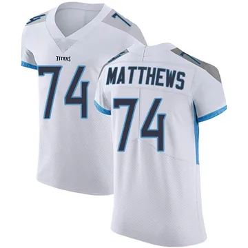 Men's Bruce Matthews Tennessee Titans Elite Vapor Untouchable Jersey - White