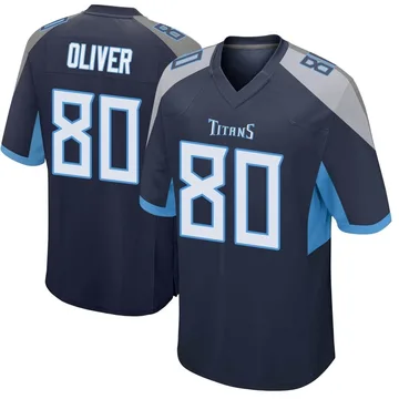 Men's Bryce Oliver Tennessee Titans Nike Game Jersey - Navy