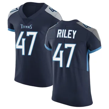 Men's Cam Riley Tennessee Titans Nike Elite Vapor Untouchable Jersey - Navy