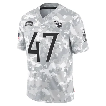 Men's Cam Riley Tennessee Titans Nike Limited 2024 Salute to Service Jersey - Arctic Camo