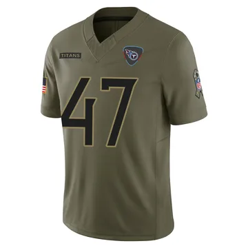 Men's Cam Riley Tennessee Titans Nike Limited 2025 Salute to Service Jersey - Olive