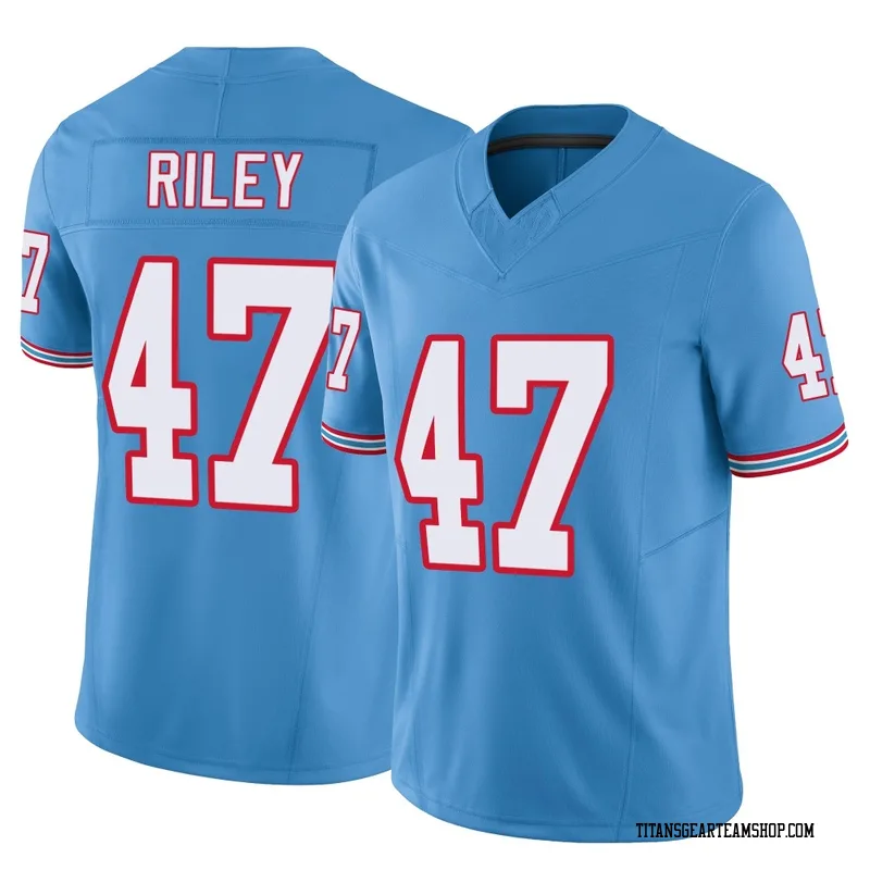 Men's Cam Riley Tennessee Titans Nike Limited Vapor F.U.S.E. Jersey - Light Blue