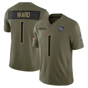 Men's Cam Ward Tennessee Titans Nike Limited 2025 Salute to Service Jersey - Olive