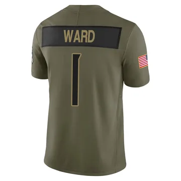 Men's Cam Ward Tennessee Titans Nike Limited 2025 Salute to Service Jersey - Olive