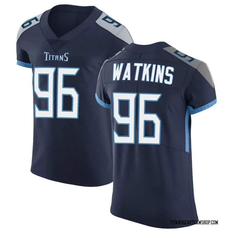 Men's Carlos Watkins Tennessee Titans Nike Elite Vapor Untouchable Jersey - Navy