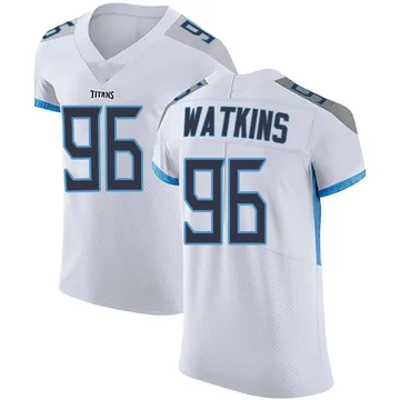 Men's Carlos Watkins Tennessee Titans Nike Elite Vapor Untouchable Jersey - White