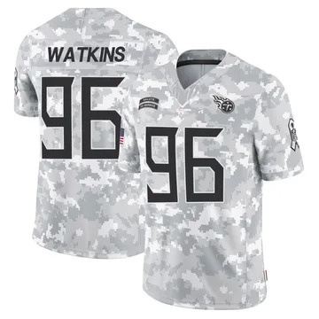 Men's Carlos Watkins Tennessee Titans Nike Limited 2024 Salute to Service Jersey - Arctic Camo