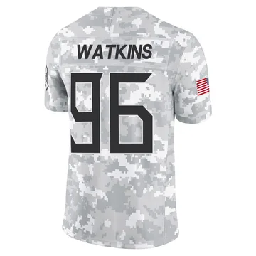 Men's Carlos Watkins Tennessee Titans Nike Limited 2024 Salute to Service Jersey - Arctic Camo
