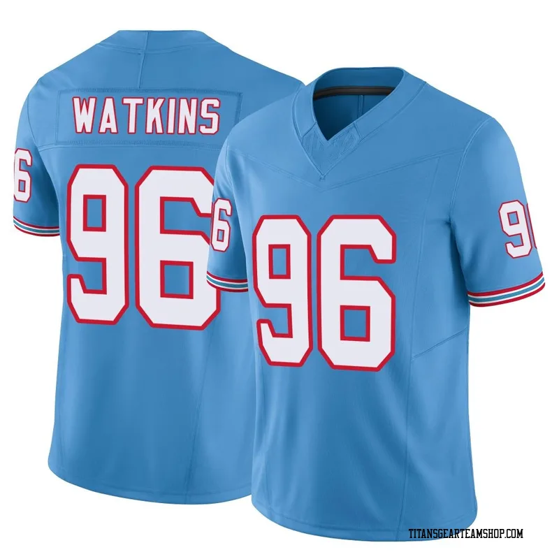 Men's Carlos Watkins Tennessee Titans Nike Limited Vapor F.U.S.E. Jersey - Light Blue