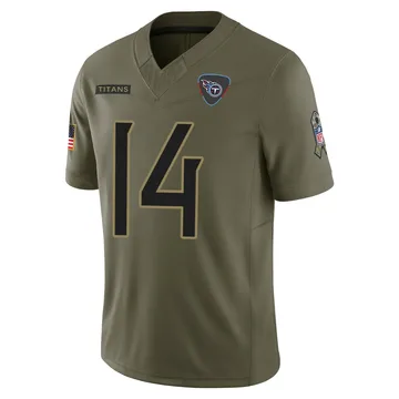 Men's Carnell Tate Tennessee Titans Nike Limited 2025 Salute to Service Jersey - Olive