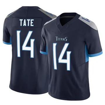 Men's Carnell Tate Tennessee Titans Nike Limited Vapor F.U.S.E. Jersey - Navy