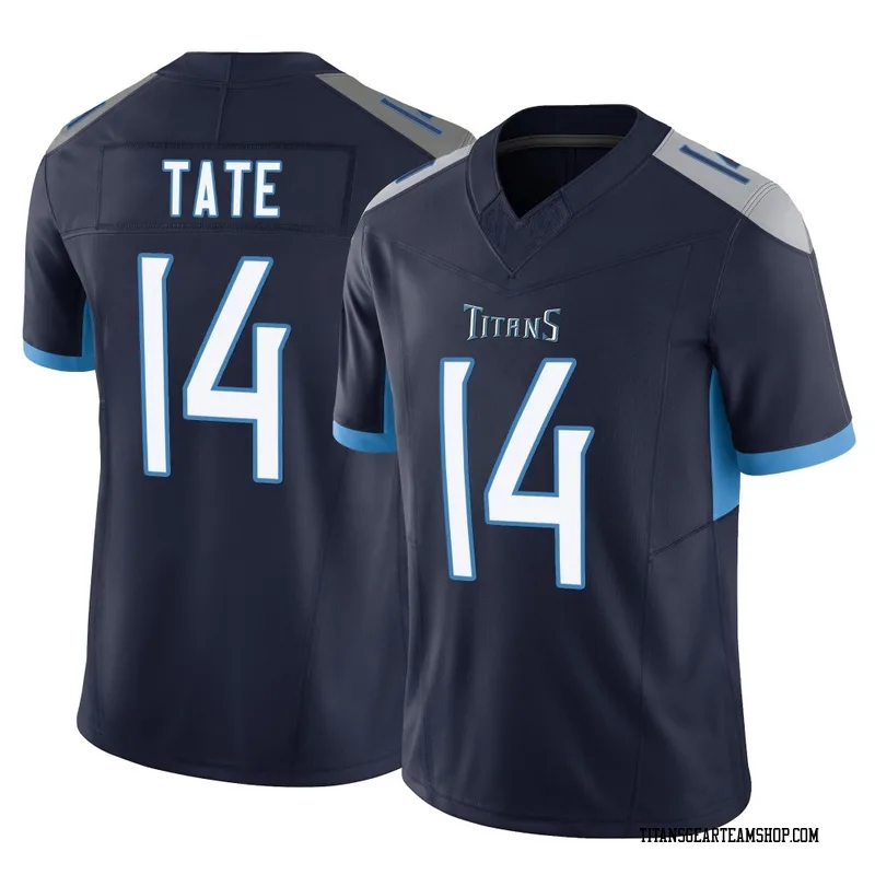 Men's Carnell Tate Tennessee Titans Nike Limited Vapor F.U.S.E. Jersey - Navy