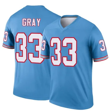 Men's Cedric Gray Tennessee Titans Nike Legend Oilers Throwback Jersey - Light Blue
