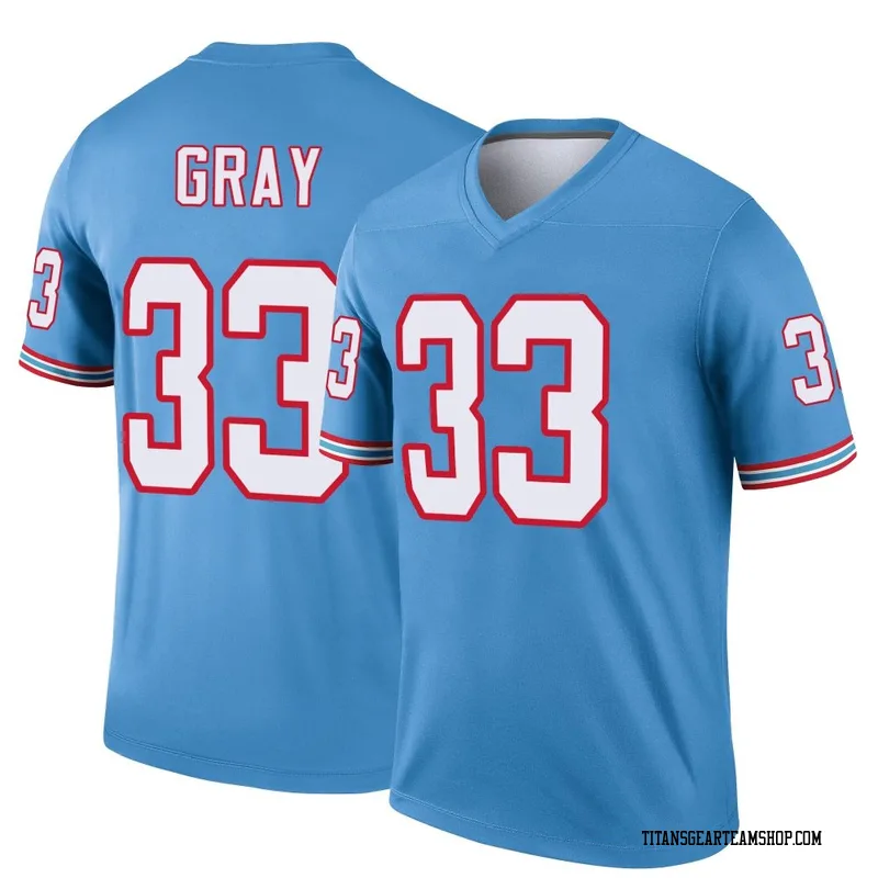 Men's Cedric Gray Tennessee Titans Nike Legend Oilers Throwback Jersey - Light Blue